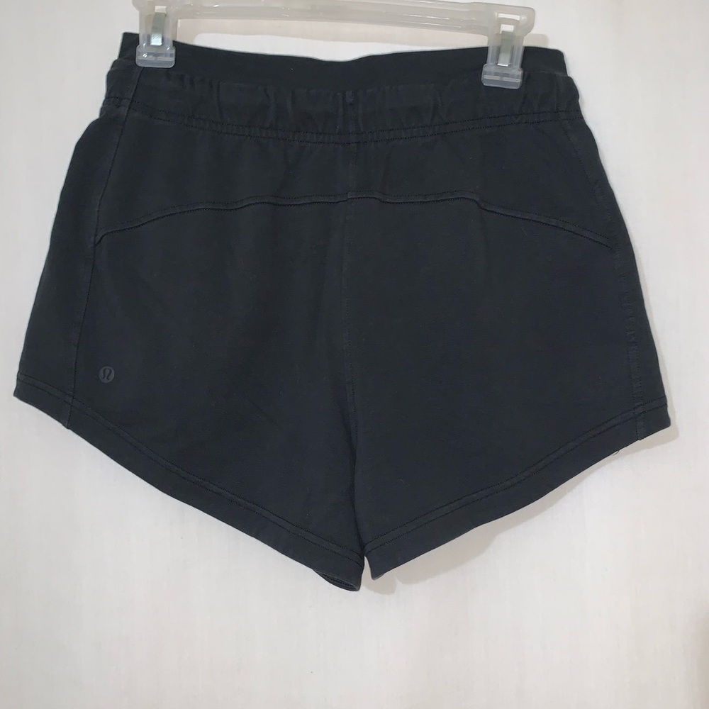 Lululemon Inner Glow Short 3” Terry Athletic Shorts Black Size 6 (Like New) - Picture 7 of 13